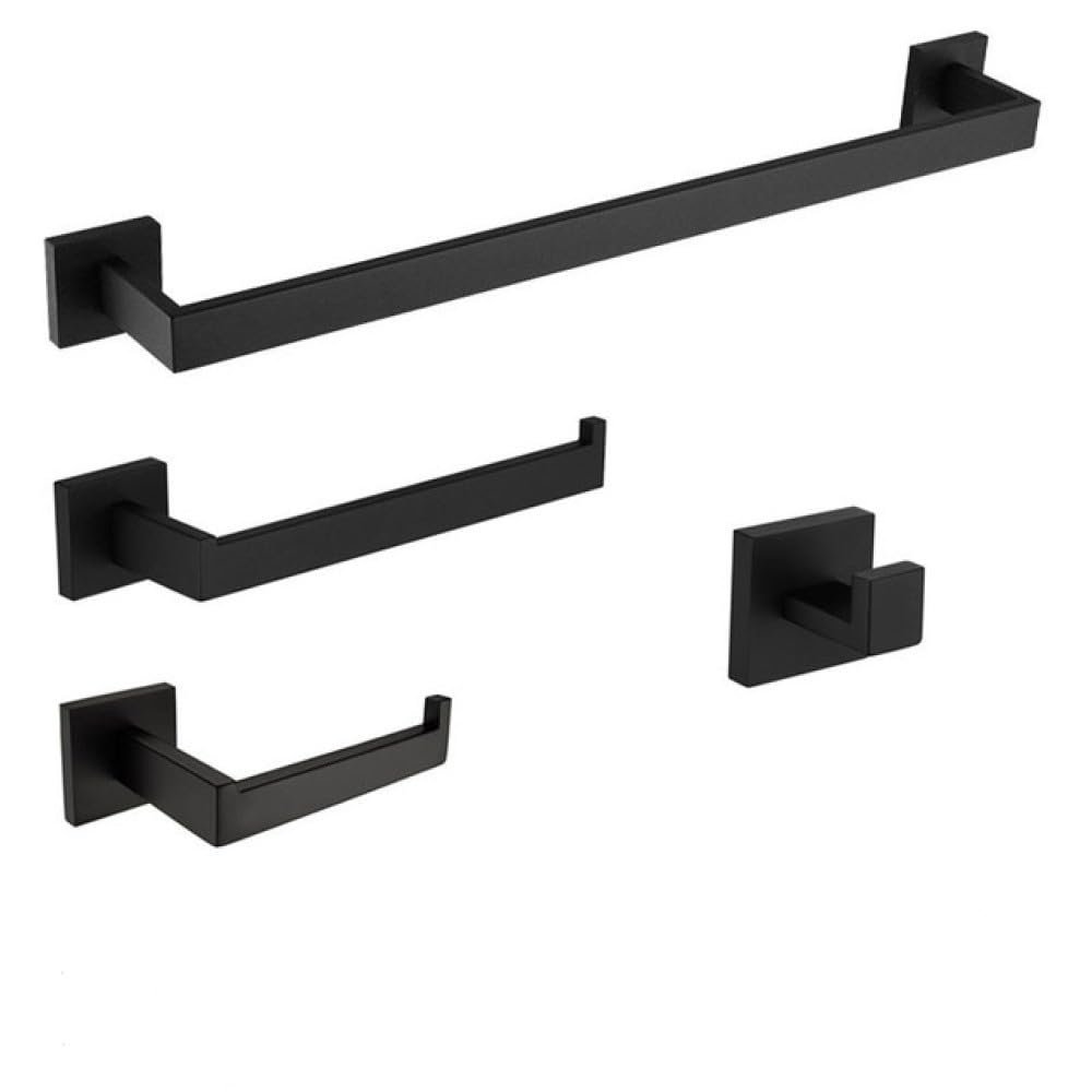 Black 304 Stainless Steel Bathroom Hardware Set