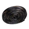 LYHYDMA Expandable Braided PET Cable Sleeve, 6 mm x 1 m, Black/Gold view 1
