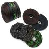 LYHYDMA Expandable Braided PET Cable Sleeve, 6 mm x 1 m, Black/Gold view 2