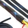 LYHYDMA Expandable Braided PET Cable Sleeve, 6 mm x 1 m, Black/Gold view 4