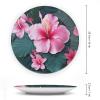 VFMKT Hawaii Flower Bone China Decorative Plate with Stand, 10 in view 2