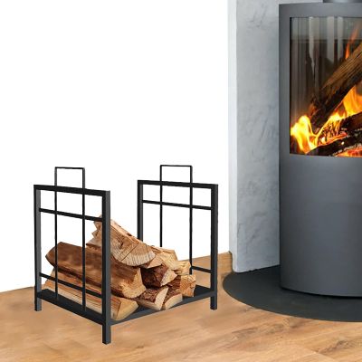 MYVVKIA Freestanding Metal Firewood Rack