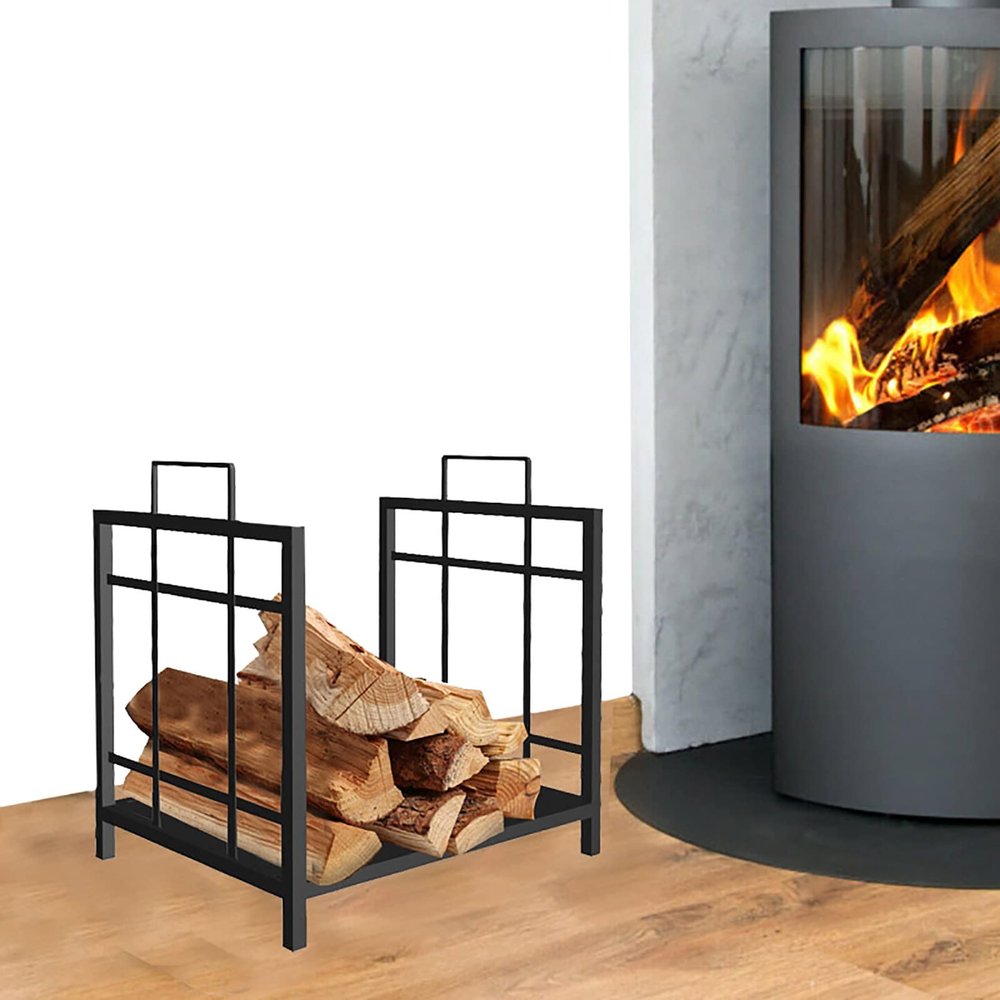 MYVVKIA Freestanding Metal Firewood Rack