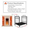 MYVVKIA Freestanding Metal Firewood Rack view 3