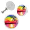 LVTISEE 4-Piece Sunset Tropical Seascape Cabinet Knobs view 2