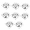 WHAMVOX 8-Piece Silver Iron Furniture Leg Mounting Plates, 12° Angled view 1