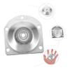 WHAMVOX 8-Piece Silver Iron Furniture Leg Mounting Plates, 12° Angled view 3