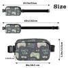 Crossbody Waist Bag for Women, Men and Teens, Gray Joystick & Doodle Pattern view 3