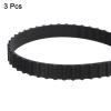 QUARKZMAN 3-Pack 144XL037 Rubber Timing Belts, 72 Teeth, 0.37 in Width, 0.20 in Pitch, Black view 3