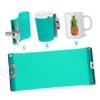 SEWOART 3-Piece Silicone Mug Wraps for Sublimation view 2