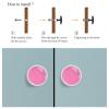 LVTISEE 4-Piece Pink Cabinet Knob Set view 4
