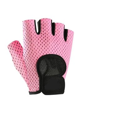 LXHZSY Men's Training Gloves for Weightlifting, Gym, Fitness, and Cycling, Pink, Size S