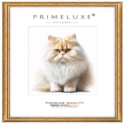 PrimeLuxe Solid Wood Picture Frame, Custom Size 28 x 36 cm, Bordeaux Red Gold