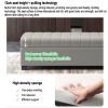 Upholstered Leather Storage Bench for Bedroom, Heavy-Duty Foam Ottoman, 42.9 cm High view 4