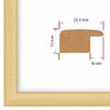 PrimeLuxe Solid Wood Custom Picture Frame, Slim, 30 x 48 cm, Natural | Selectable Size | Anti-Glare Acrylic Glass view 2