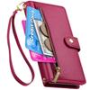 BAILI Zipper Wallet Case for Motorola Moto G84, 9 Card Slots view 1