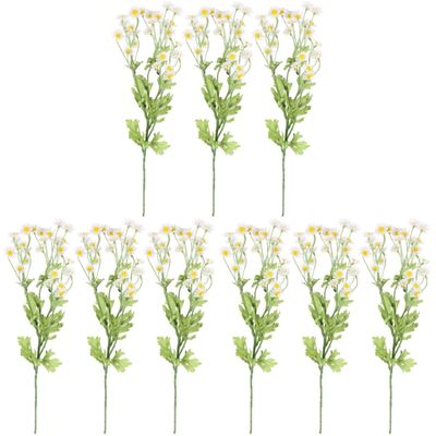 LALADEFIEE 9-Piece Artificial Chamomile Flower Decor