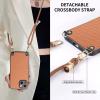 GoodcAcy Phone Case with Strap Compatible with Oppo A76 4G, Brown view 2