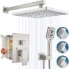 Brushed Nickel 2-Way Wall-Mount Rain Shower System view 1
