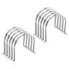 sourcing map 10-Pack 180 mm Pipe Clamps, M180 U-Bolt Pipe Clamp view 1
