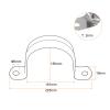 sourcing map 10-Pack 180 mm Pipe Clamps, M180 U-Bolt Pipe Clamp view 2