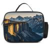 Lunch Bag for Women and Men, Canadian Smokey Mountain Cliff, Reusable Insulated Cooler Bag view 1