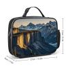 Lunch Bag for Women and Men, Canadian Smokey Mountain Cliff, Reusable Insulated Cooler Bag view 2