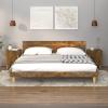 Buzaza 2-Piece Bedside Tables, Smoked Oak Engineered Wood - 817310 view 1