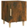 Buzaza 2-Piece Bedside Tables, Smoked Oak Engineered Wood - 817310 view 3