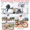 WXHJM 700C Single-Speed City Road Bike with Disc Brakes, Height-Adjustable, Unisex view 2