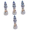 STOBAZA 4-Piece Mediterranean Lighthouse Decor Set view 1