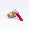1/4 in. NPT Female/Male Brass Shut-Off Ball Valve for Water, Gas, Fuel, and Air, with Red Handle view 3