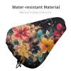 NWGHM Bicycle Seat Cover with Colorful Flowers, Waterproof Drawstring Cushion view 4
