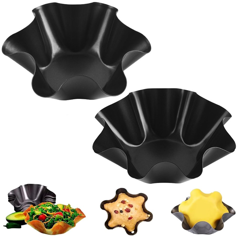 Petal-Shaped Carbon Steel Baking Bowl Set