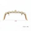 ZiYouao 22 cm Black Arch Kiss-Clasp Purse Frame with Flower and Diamond Details view 2