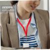 FUNOMOCYA 6-Piece Transparent ID Card Holder Set with Lanyards view 3
