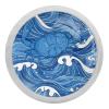 lcndlsoe Blue Wave Carb Sea Pattern Crystal Glass Cabinet Knobs, 4-Pack, Glow in the Dark view 1