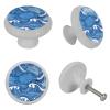 lcndlsoe Blue Wave Carb Sea Pattern Crystal Glass Cabinet Knobs, 4-Pack, Glow in the Dark view 4