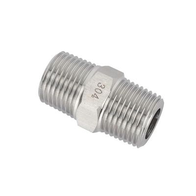 High-Pressure 304 Stainless Steel Hex Nipple Reducer Pipe Fitting, Male Metric M6/M8/M10/M12/M14–M20, 1/4"/3/8"/1/2"/3/4" NPT, CZAOINCU (M22 × 1.5 mm–M22 × 1.5 mm)
