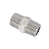 High-Pressure 304 Stainless Steel Hex Nipple Reducer Pipe Fitting, Male Metric M6/M8/M10/M12/M14–M20, 1/4"/3/8"/1/2"/3/4" NPT, CZAOINCU (M22 × 1.5 mm–M22 × 1.5 mm) view 1