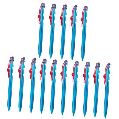 Anneome 15-Piece Adjustable Tent Stakes, Lightweight and Durable