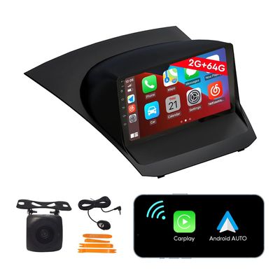 [2G 64G] Android Car Stereo FM Radio, CarPlay, Android Auto, 9-inch Touchscreen Head Unit with Backup Camera for Ford Fiesta 2013–2017