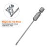 QUARKZMAN 10-Piece S2 Magnetic Slotted Screwdriver Bit Set, SL2.0 2 mm, 1/4-Inch Hex Shank view 3