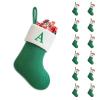 Putentfun Personalized Christmas Stocking, 22 cm, Green J view 2