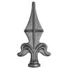 shivler Metal Fence Finials, Decorative Tips, Various Patterns (140 x 70 mm - 13.061/50 pcs.) view 2