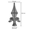 shivler Metal Fence Finials, Decorative Tips, Various Patterns (140 x 70 mm - 13.061/50 pcs.) view 3