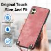 GoodcAcy Case Compatible with Samsung Galaxy A05, Black, with Detachable Strap view 3
