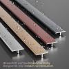 Raouoae Aluminum T-Shaped Floor Transition Strips, 3 x 90 cm, 15 mm Wide, Silver view 4