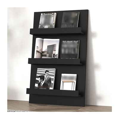 Freestanding Wooden Magazine Rack, Wall-Leaning, 43 x 100