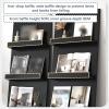 Freestanding Wooden Magazine Rack, Wall-Leaning, 43 x 100 view 3